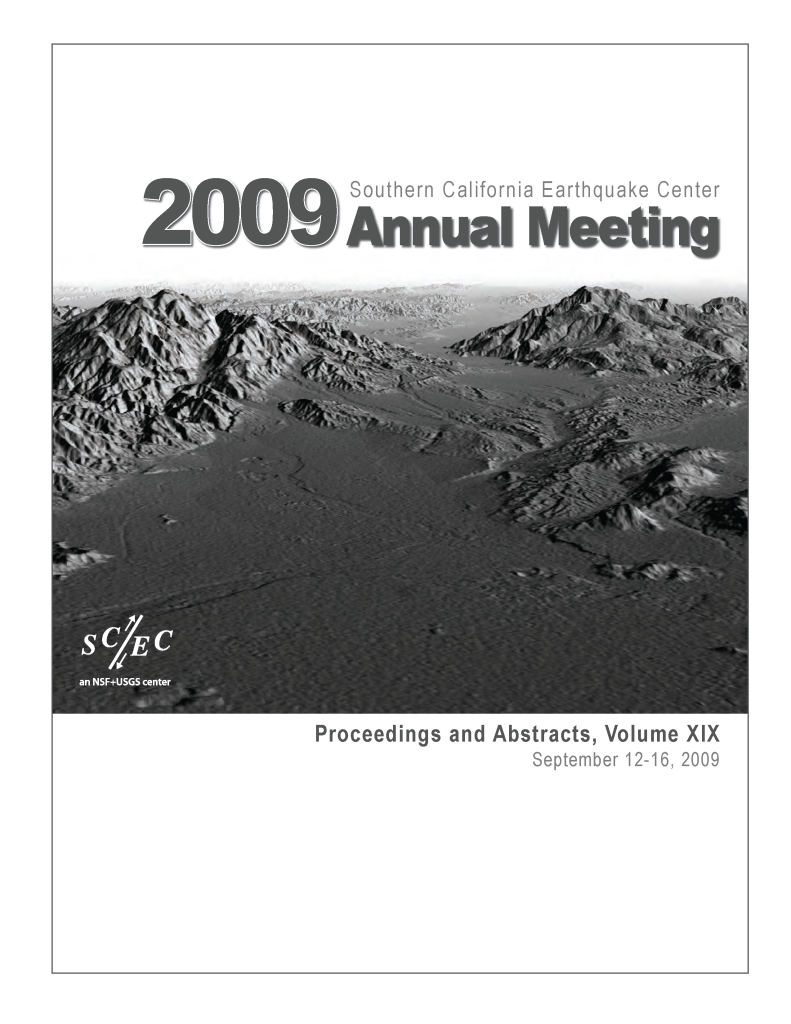 Cover of the SCEC2009 print program.